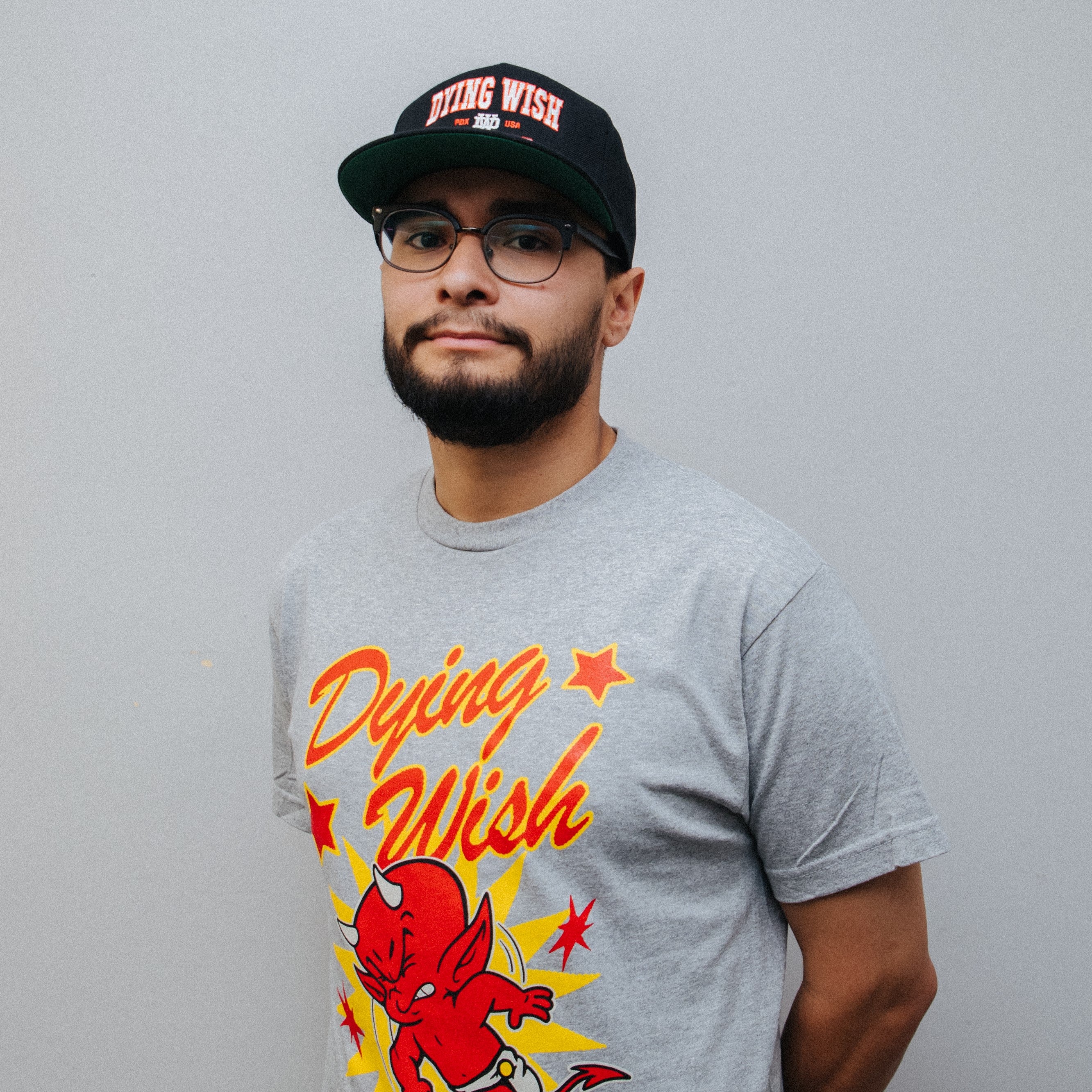 Devil Mosh Grey Tee