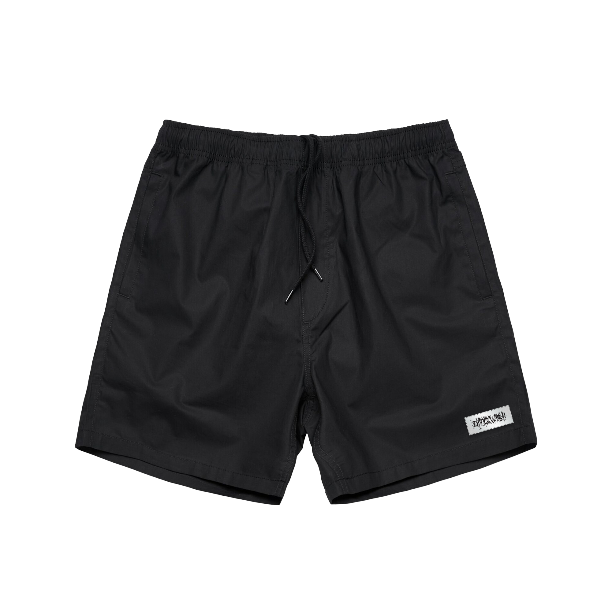 Logo Patch Shorts - Black